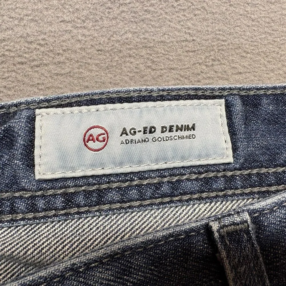 AG Adriano Goldschmied Mens Size 38R The‎ Protege Straight Leg Jeans Blue Denim